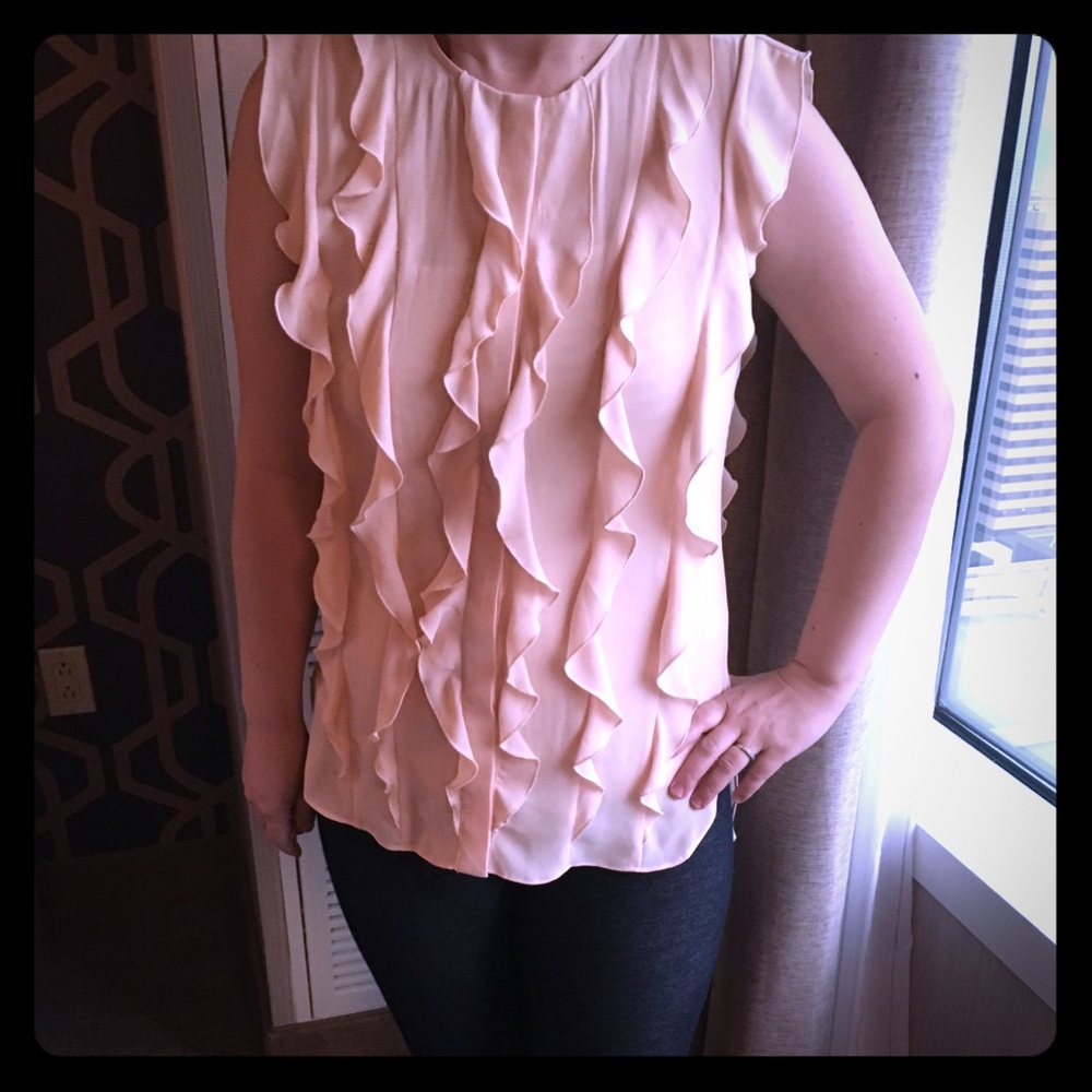 BCBG Maxazria ruffle top.
